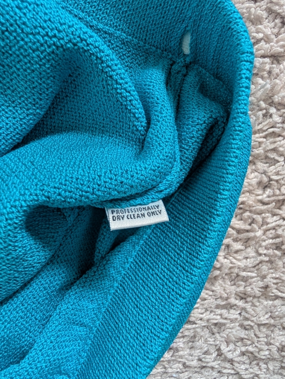 Vintage St. John Collection Marie Gray Teal Blue Santana Knit Pencil Skirt - Picture 8 of 8